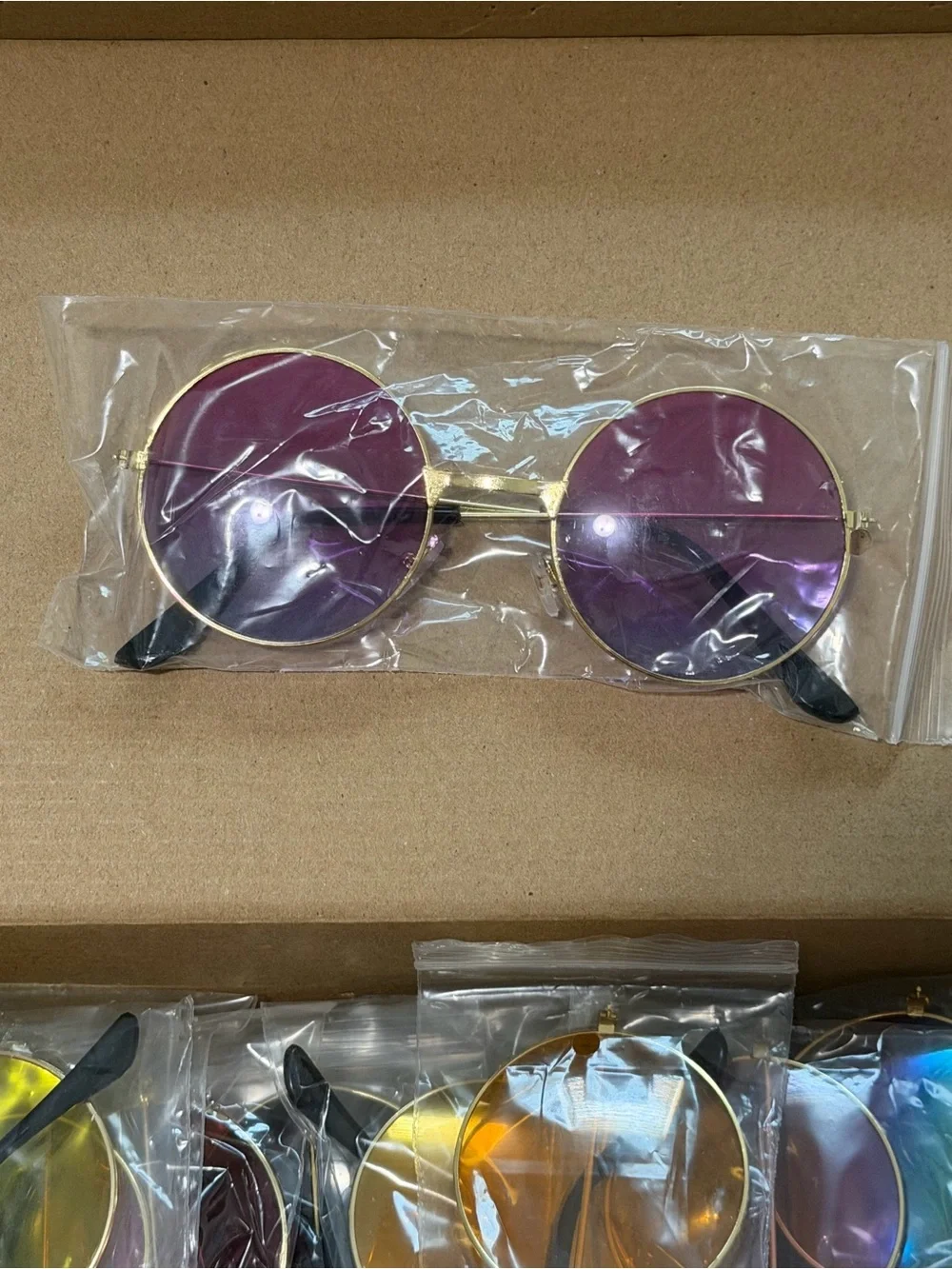 36 Piece Set Hippie 70’s Round Classic Disco Sunglasses in Every Color